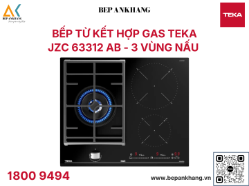  Bếp 3 vùng nấu Gas kết hợp từ Teka JZC 63312 ABB - Made In Italia